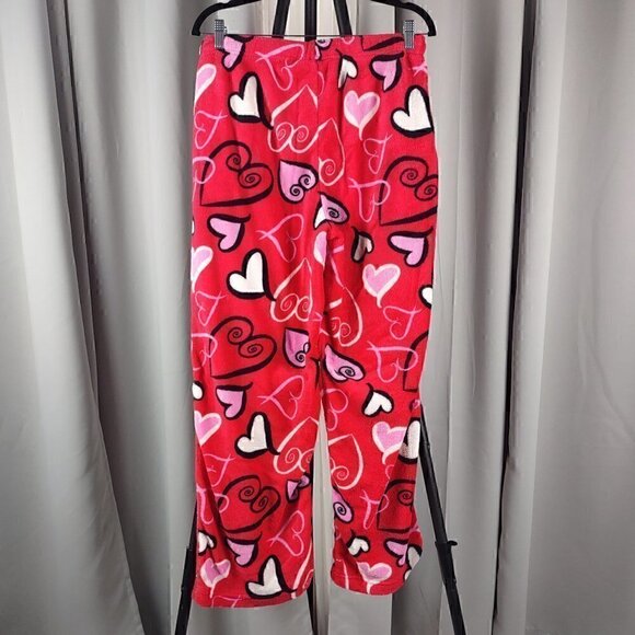 Fancy Girlz Red, Pink, White, Heart Pajama Bottoms. Size L /XL - Picture 2 of 8